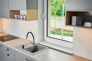 Glasscheibe mit Dreifachverglasung