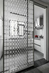Glasscheibe mit Sandstrahlung 1