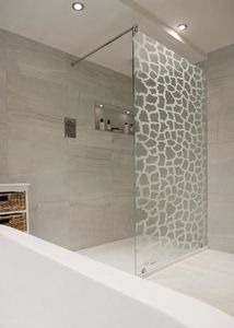Glasscheibe mit Sandstrahlung 1