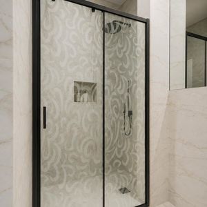 Glasscheibe mit Sandstrahlung 1