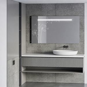 Glasscheibe mit Sandstrahlung