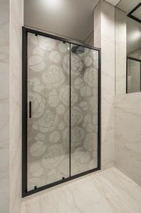Glasscheibe mit Sandstrahlung 1