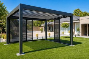 angebaute Pergola