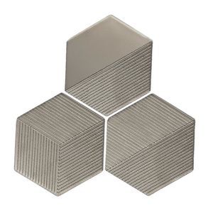 Sechseckige Fliese / metallisierte Keramik