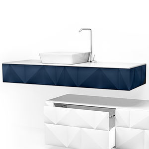 hängender Waschtisch-Unterschrank / Holz / modern / Schubladen