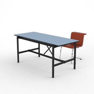 Holz-Schreibtisch / Metall / Melamin / modern