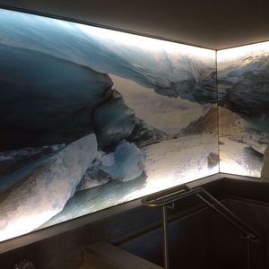 bedruckter Spannwand