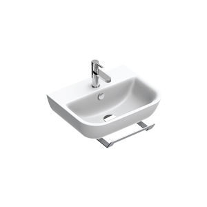 Wand-Waschbecken / rechteckig / Keramik / modern