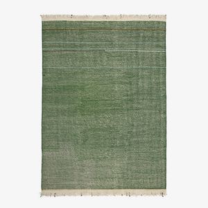moderner Teppich / Streifenmuster / Seide / Tibetanische Wolle