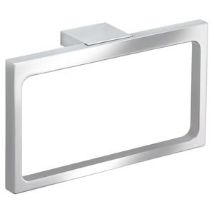 Ring-Handtuchhalter / wandmontiert / verchromtes Metall / für Hotels
