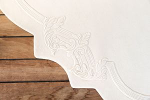 moderner Teppich / Motiv / Wolle / rund