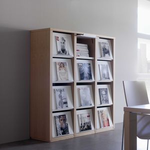 wandmontiertes Regal / Modul / für Zeitschriften / modern