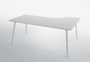 MDF-Schreibtisch / Aluminium / modern / für Wartezimmer