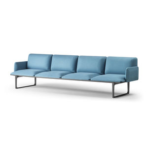 modulare Polsterbank / modern / Aluminium / Stoff