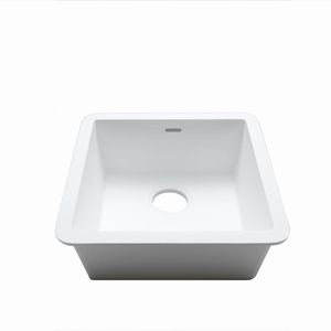 Spüle / 1 Becken / aus Krion® / quadratisch