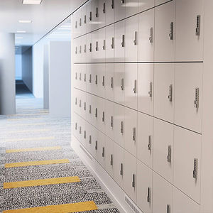 melaminbeschichteter Garderobenschrank 1