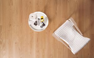 Mehrschichtparkett / verklebt / aus Eiche / mit Naturöl geölt