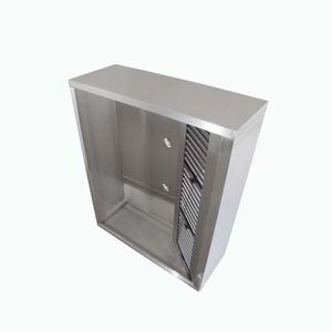 wandmontierter Dunstabzug / mit integrierter Beleuchtung / Profi