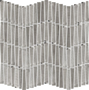 Innenraum-Mosaikfliese / Wand / Aluminium / rechteckig