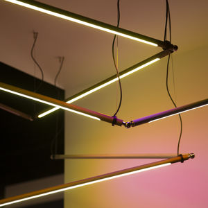 Hängeleuchte / LED / linear / anodisiertes Aluminium