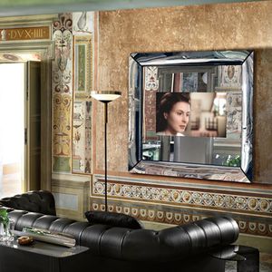 wandmontierter TV-Spiegel / Wohnzimmer / modern / rechteckig