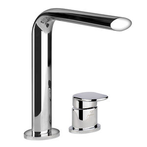 Einhebelmischer für Waschtisch / verchromtes Metall / für Badezimmer / 2-Loch
