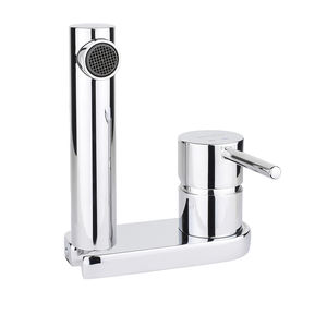 Einhebelmischer für Waschtisch / verchromtes Metall / Badezimmer / 2-Loch