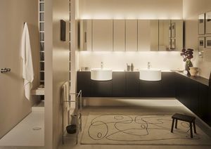Badezimmerschrank mit Spiegel / mit integrierter Beleuchtung 1