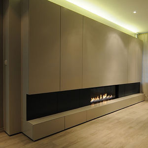 Gaskamin - LUNA DIAMOND 1900 H - M-Design - modern / geschlossene