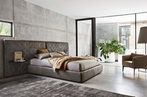 Doppelbett / modern / Stoff / 160x200 cm