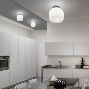 moderne Deckenleuchte / rund / Kristall / LED