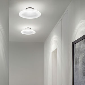 moderne Deckenleuchte / rund / Glas / LED
