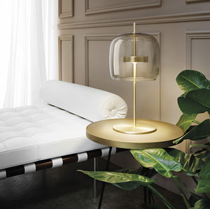 Tischlampe / modern / geblasenes Glas / LED