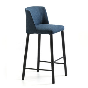 moderner Barhocker / aus Esche / Stoff / Contract