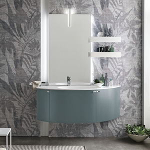 hängender Waschtisch-Unterschrank / Holz / modern / Schubladen