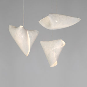 Hängelampe / modern / aus Edelstahlgewebe / Halogen
