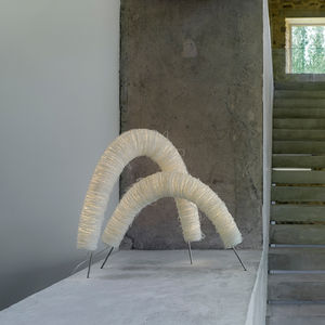 Tischlampe / originelles Design / Edelstahl / LED