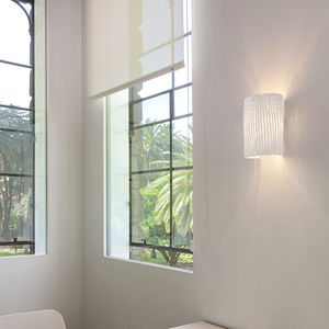 moderne Wandleuchte / aus Edelstahlgewebe / LED / Halogen