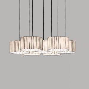 moderner Lüster / Glas / Glühlampen / Objektmöbel