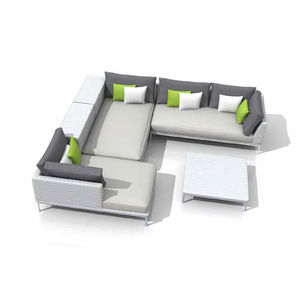 Moderner Couchtisch - BEN - Skaema - aus geflochtenem Harz / rechteckig