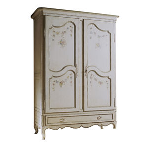 Kleiderschrank / Louis XV. Stil / aus Buche / Schwingtüren / Schubladen