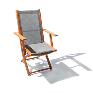 klassischer Sessel / Holz / mit Fußstütze / verstellbar