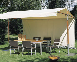 Edelstahl-Pavillon / Aluminium / Stoffdach