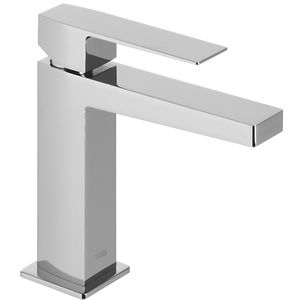 Einhebelmischer für Waschtisch / verchromtes Metall / für Badezimmer / 1-Loch