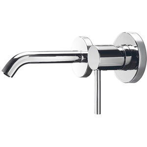 Einhebelmischer für Waschtisch / Einbau / verchromtes Metall / Badezimmer