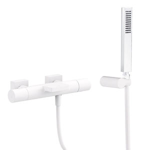 Einhebelmischer für Duschen / für Badewanne / wandmontiert / verchromtes Metall