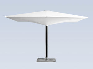 Objektmöbel-Sonnenschirm / Stoff / Aluminium / mit integrierter Beleuchtung