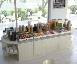 Neutrales Selbstbedienungsbuffet / für professionellen Einsatz