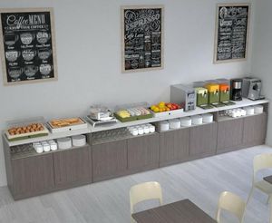 Neutrales Selbstbedienungsbuffet / für professionellen Einsatz