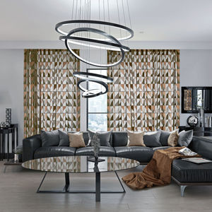 Gardine / geometrisches Muster